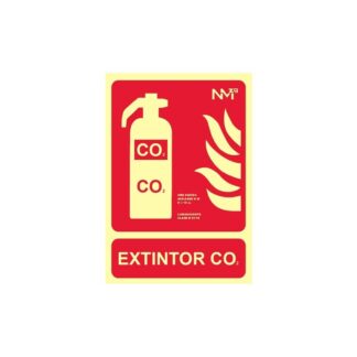 Señal extintor CO2