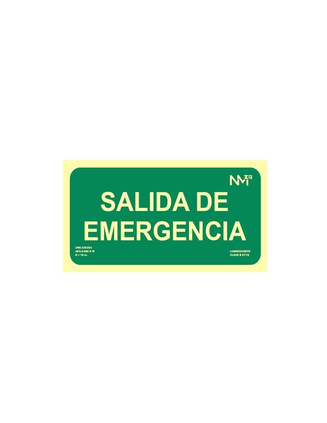 Señal salida de emergencia