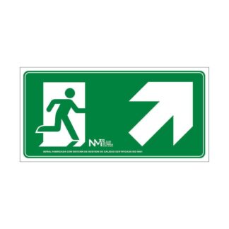 Señal de Salida Escalera Derecha Arriba Clase B